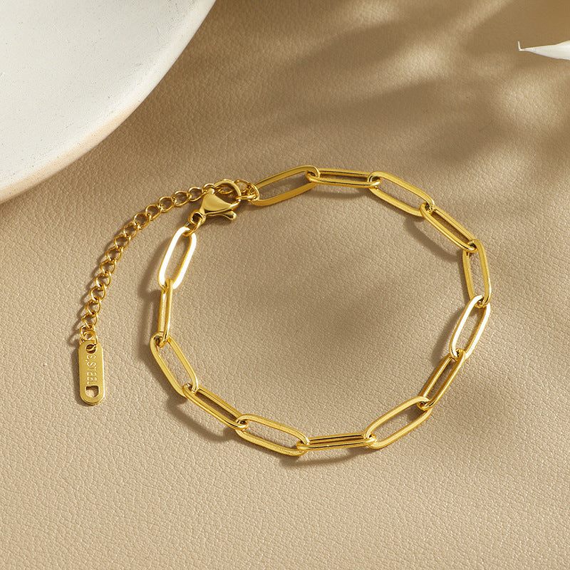 Venice Link Bracelet | White Gold
